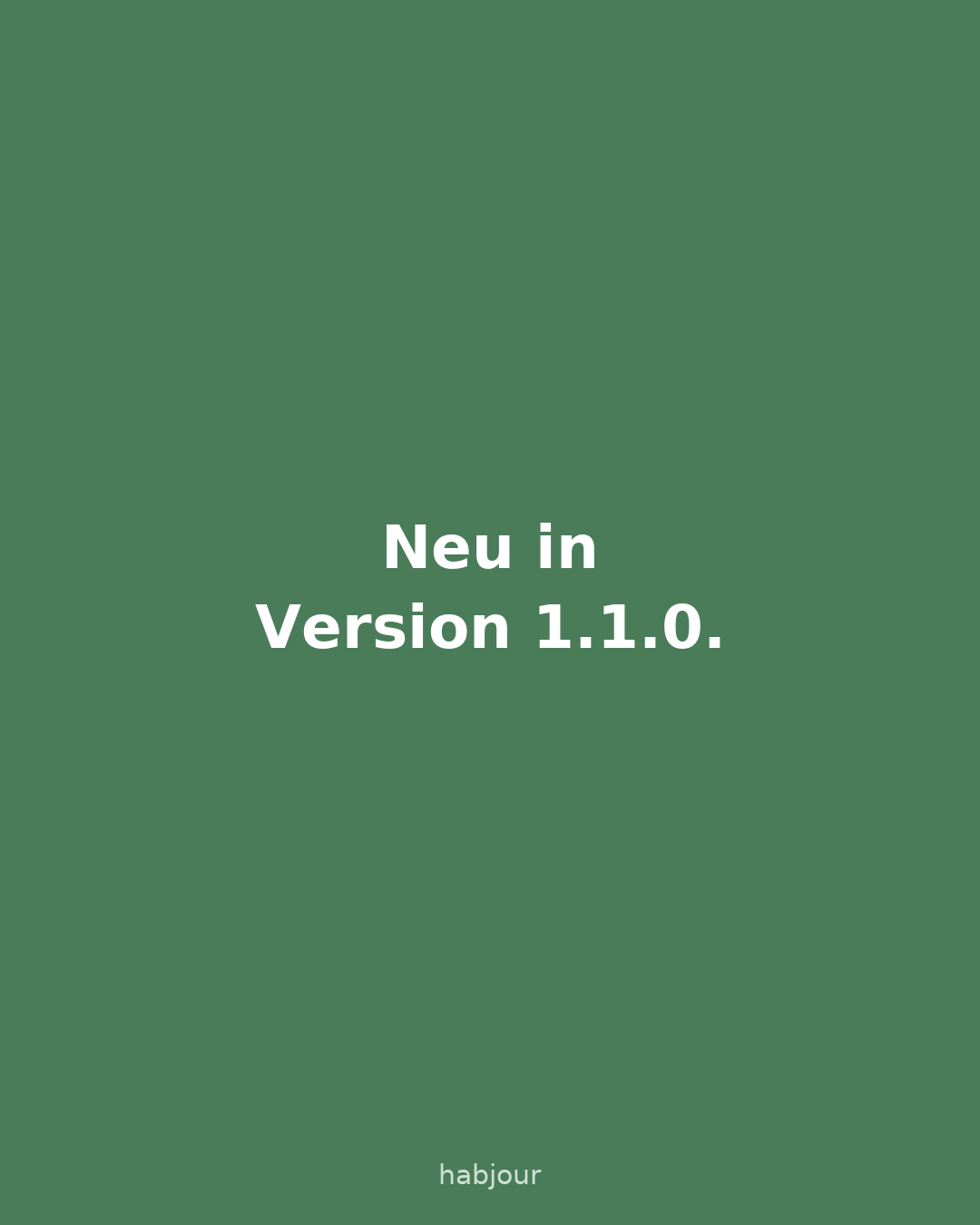 Karte 5 von 6: Neu in Version 1.1.0. Jede Routine kann ihr eigenes Foto bekommen.