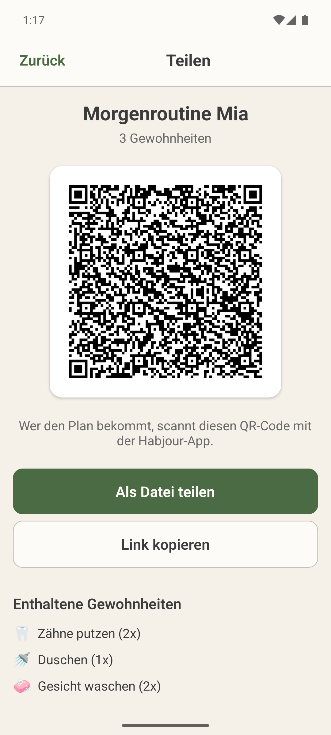 Plan teilen