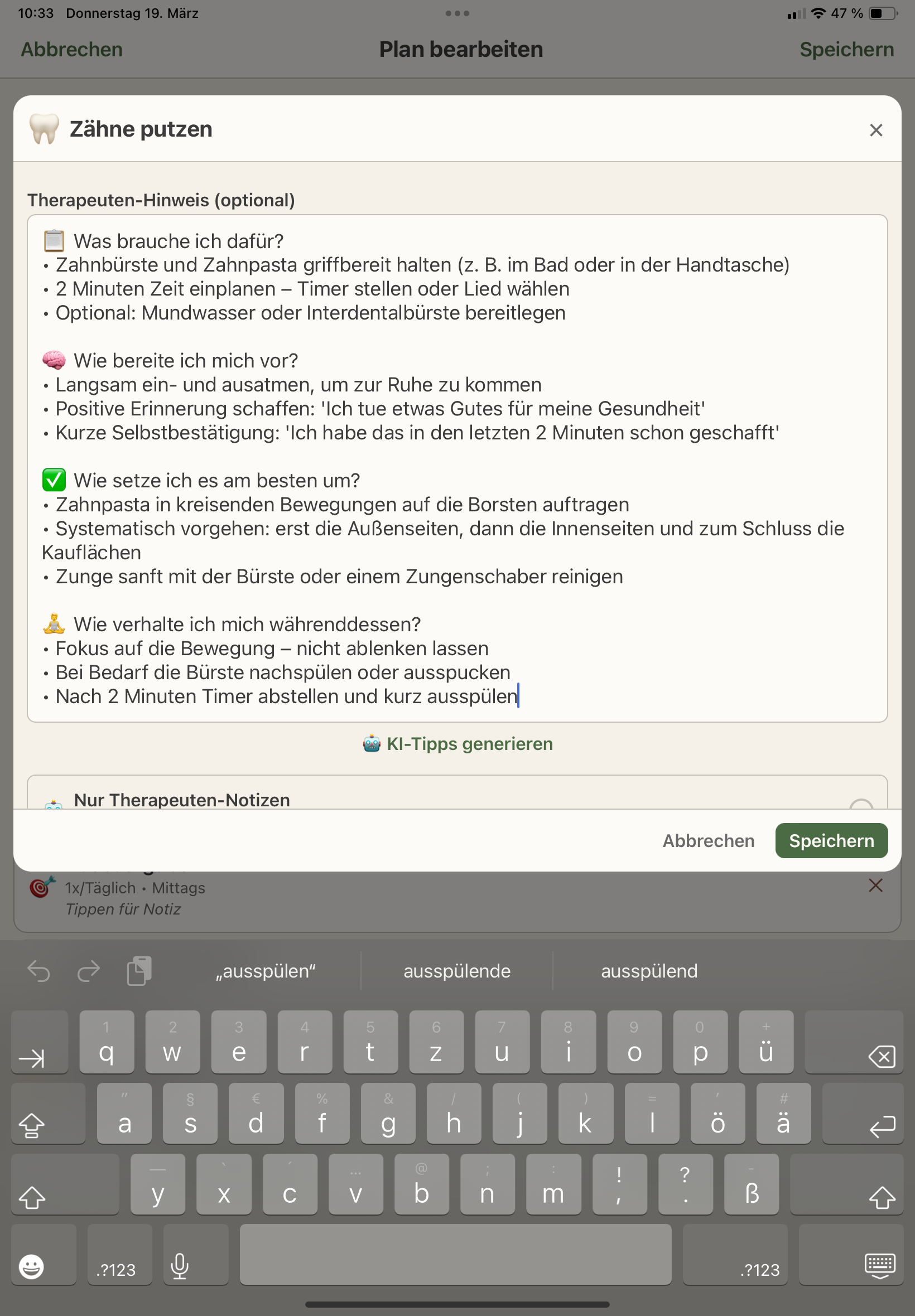 KI-Tipps im Therapeuten-Modus