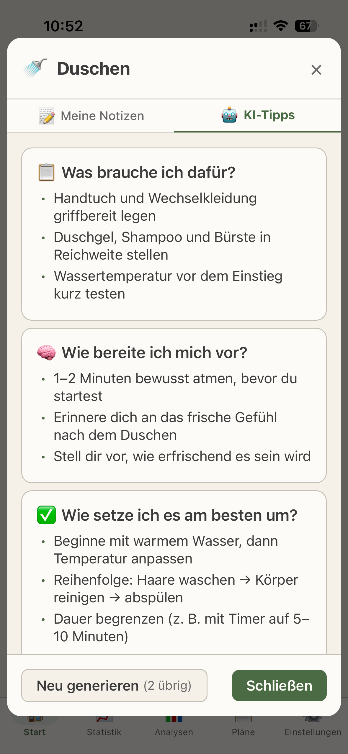 KI-Tipps Generieren